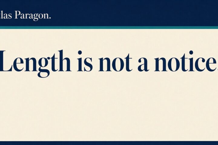 Cover for privacy notice basics: length is not a notice if it does not say who you are.